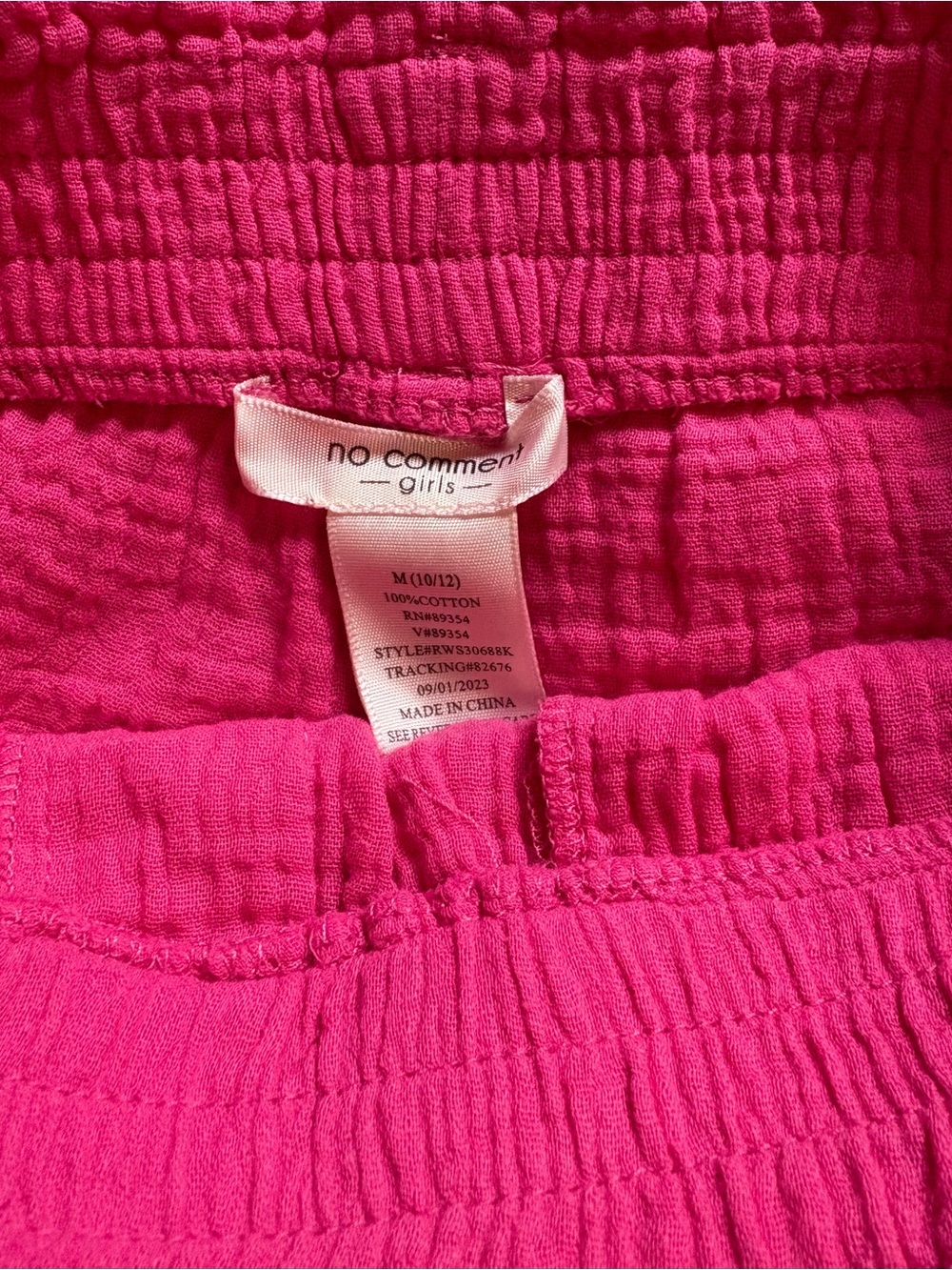Kids Two-Piece Matching Set - Bright Pink - Picture 9 of 9